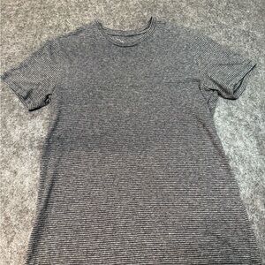 Marc Anthony Slim Fit  Luxury Crew Neck Short Sleeve T-Shirt Small Gray Black